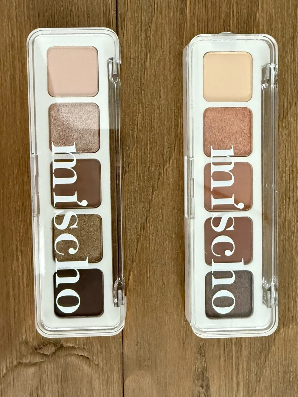 Mischo Beauty Mini Eyeshadow Palette 01 & 02 Neutral Matte Shimmer NIB